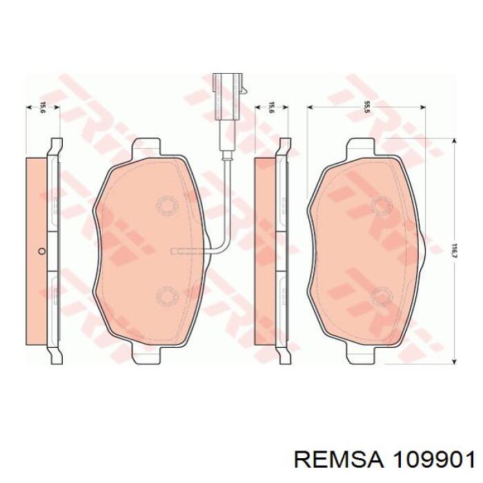 Pastillas de freno 301761 VALEO