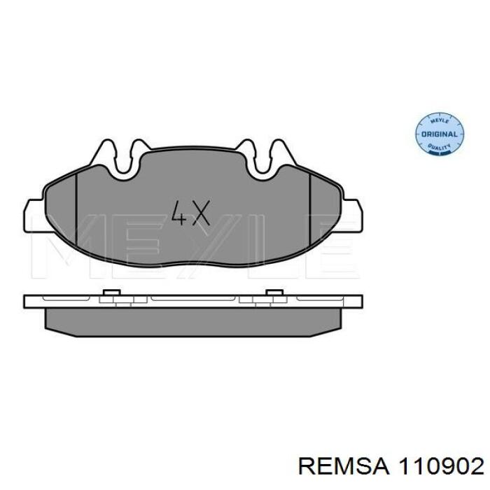 Pastillas de freno delanteras REMSA 110902