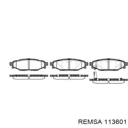 Pastillas de freno traseras 113601 Remsa