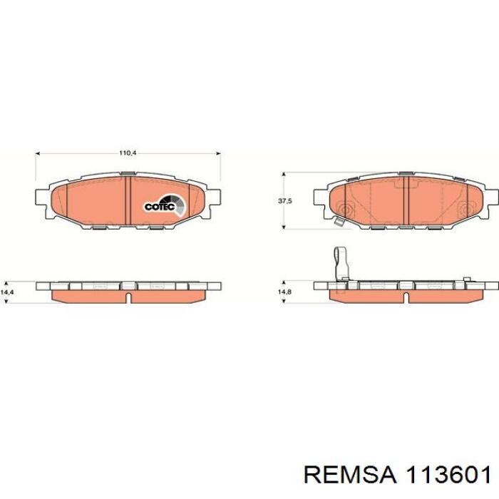 Comprar 113601 Remsa Pastillas de freno traseras