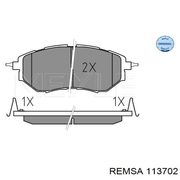 Comprar 113702 Remsa Pastillas delanteras de freno