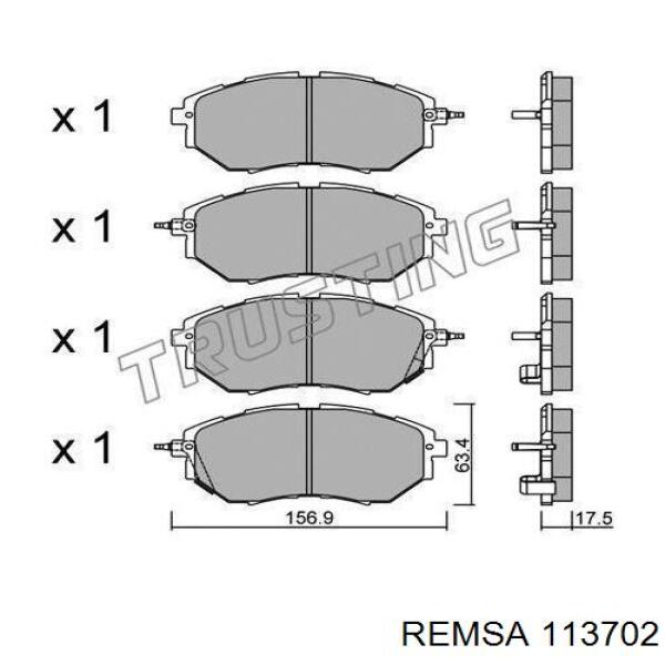 Pastillas freno delanteras Remsa 113702 precio, desde 36,71 EUR