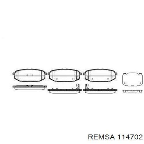 Pastillas traseras de freno Remsa 114702 precio, desde 19,83 EUR