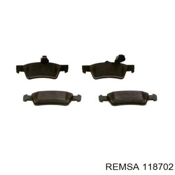 Pastillas traseras Remsa 118702