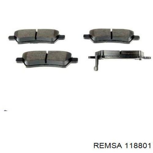 Pastillas traseras Remsa 118801