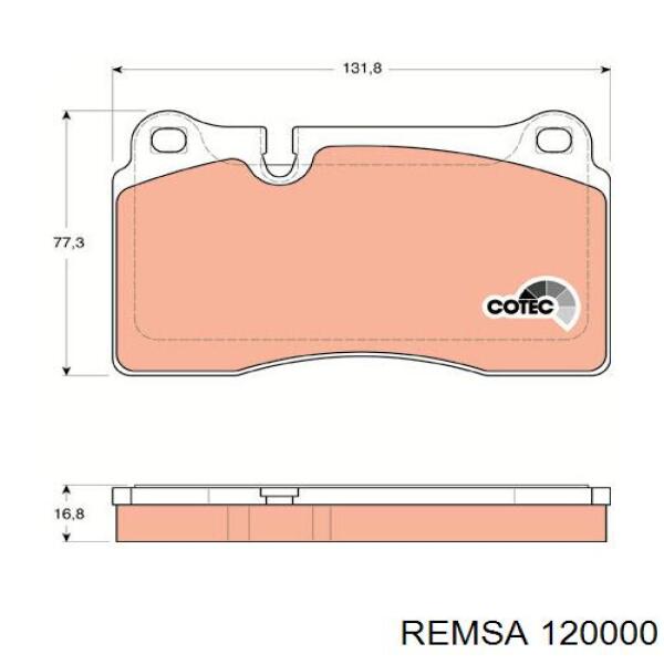 Comprar 120000 Remsa Pastillas delanteras de freno