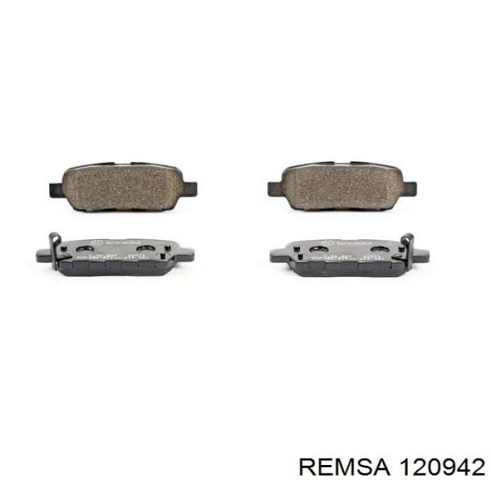 120942 Remsa Pastillas freno traseras