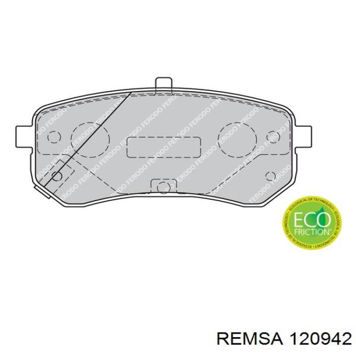 Comprar 120942 Remsa Pastillas de freno traseras