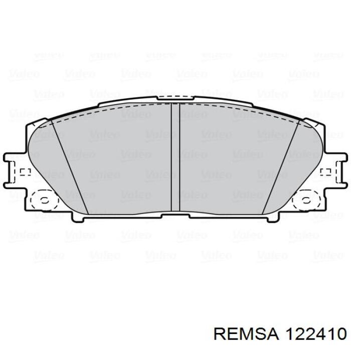 Comprar 122410 Remsa Pastillas delanteras de freno