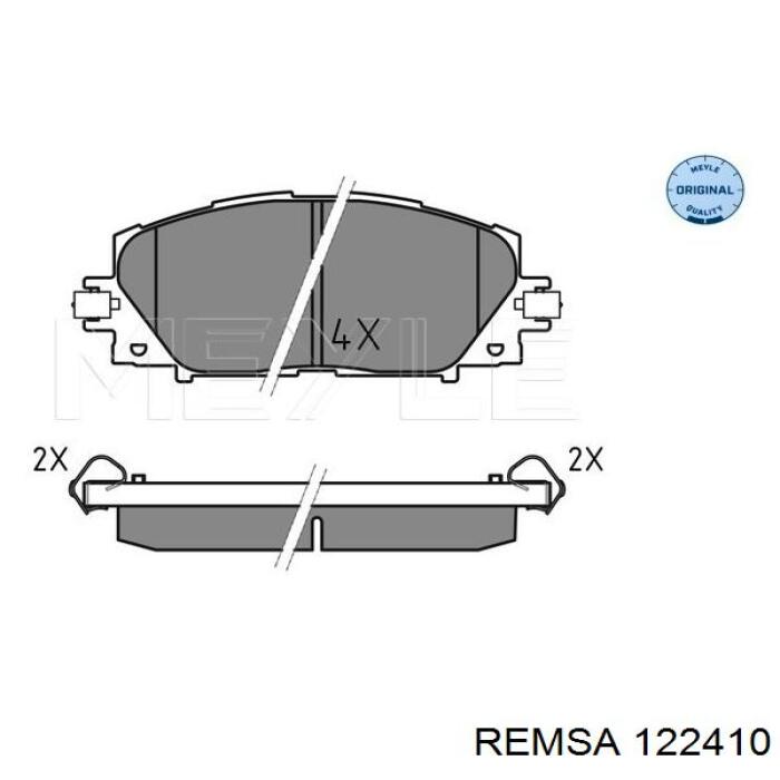 1224.10 Remsa pastillas de freno delanteras