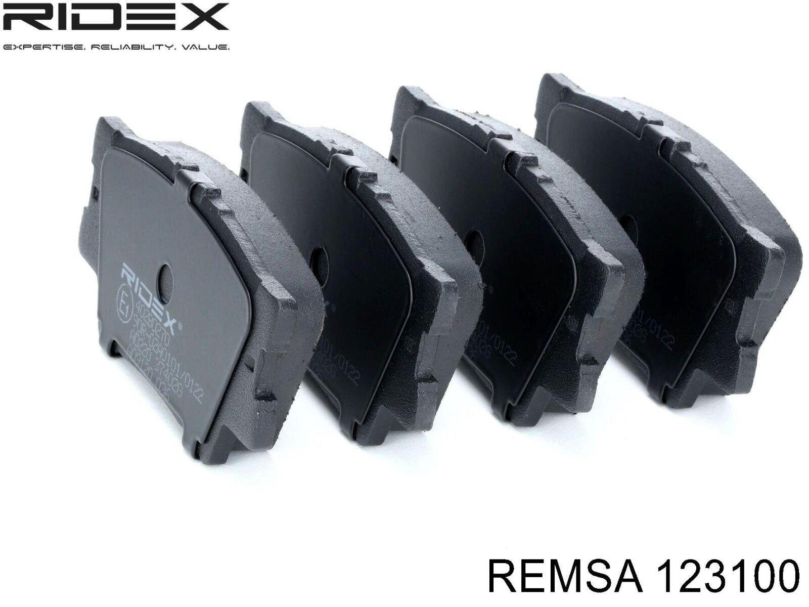 Pastillas traseras Remsa 123100