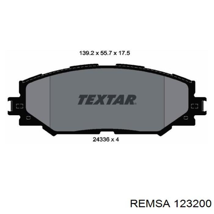 Comprar 123200 Remsa Pastillas delanteras de freno