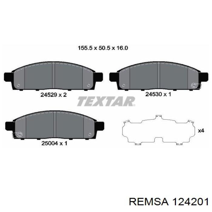 Pastillas freno delanteras Remsa 124201 precio, desde 35,38 EUR
