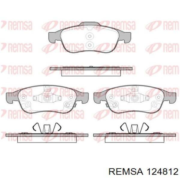 1248.12 Remsa pastillas de freno delanteras