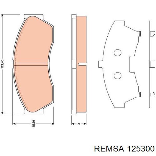 125300 Remsa pastillas de freno delanteras