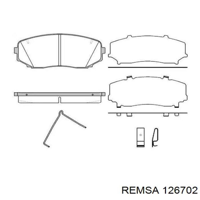 Pastillas freno delanteras Remsa 126702 precio, desde 21,75 EUR