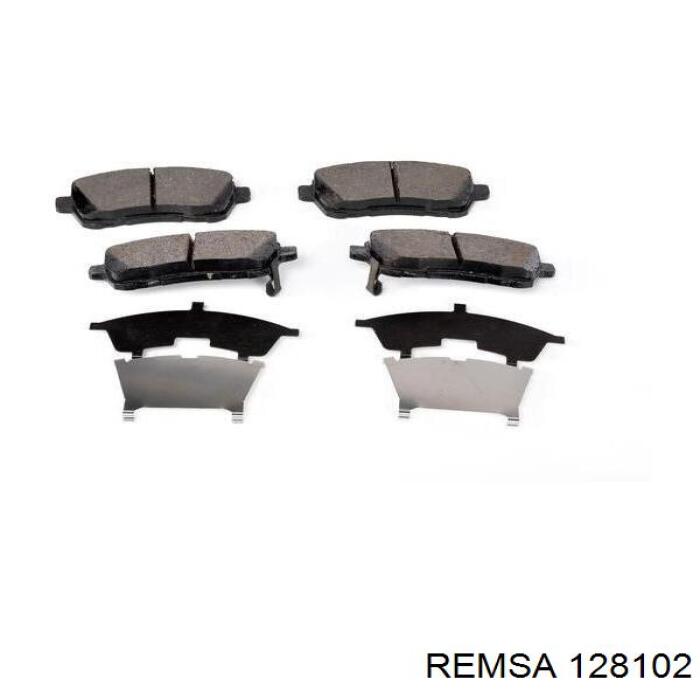 Pastillas de freno delanteras Remsa 128102