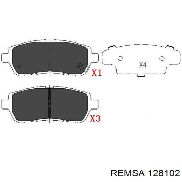 Pastillas freno delanteras Remsa 128102 precio, desde 26,51 EUR