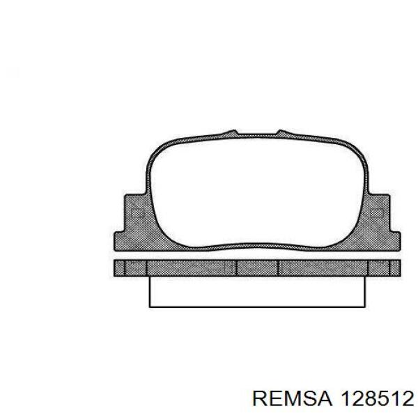 128512 Remsa pastillas de freno traseras