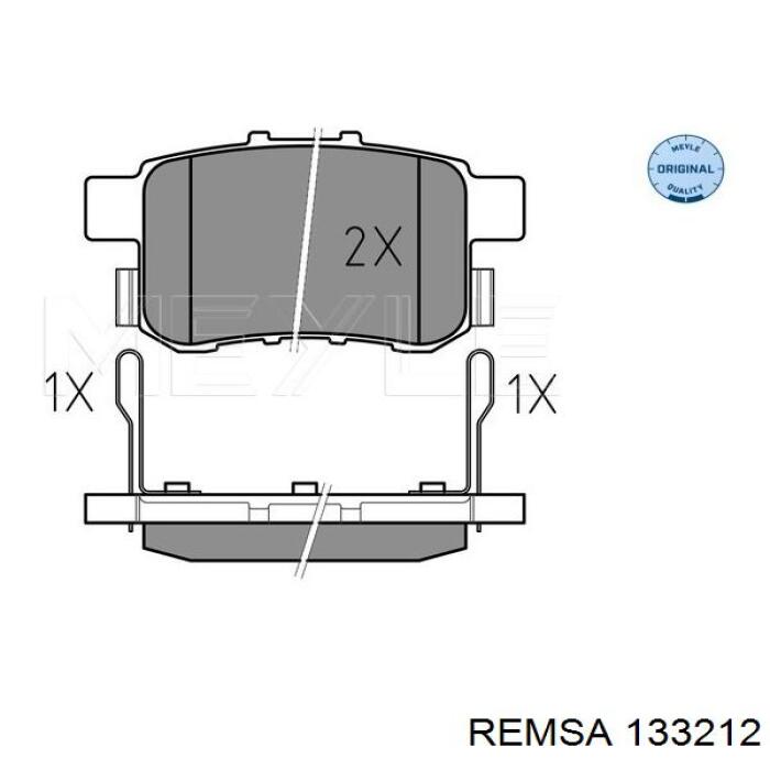 Comprar 133212 Remsa Pastillas de freno traseras
