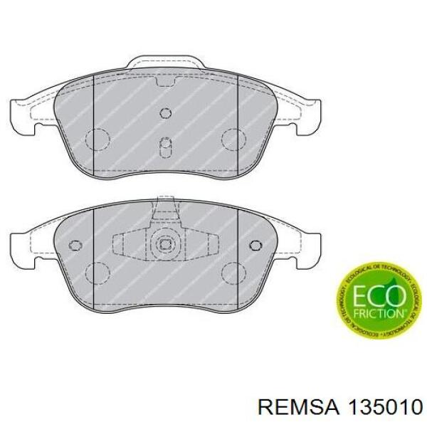 Pastillas de freno delanteras Remsa 135010