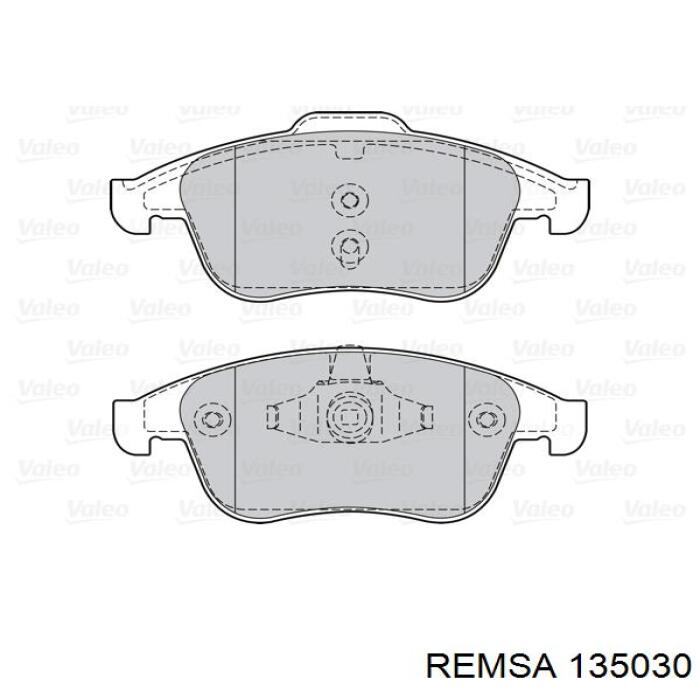 1350.30 Remsa pastillas de freno delanteras