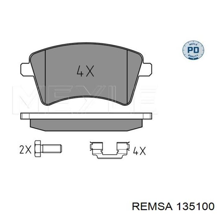 Pastillas freno delanteras Remsa 135100 precio, desde 28,69 EUR