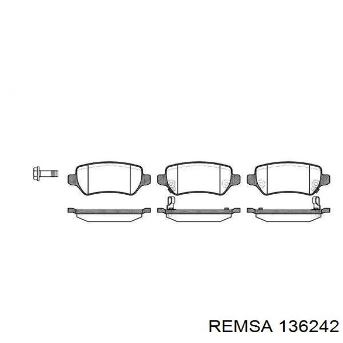 Pastillas traseras Remsa 136242