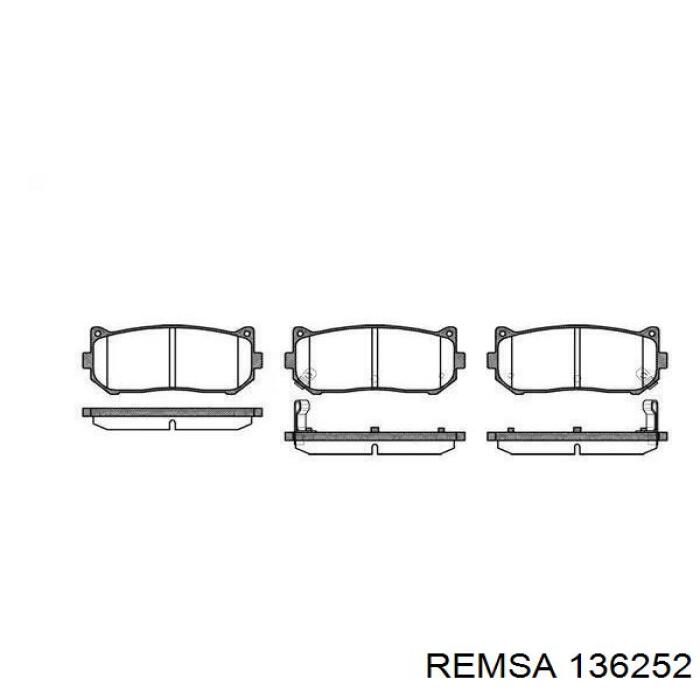 Pastillas traseras Remsa 136252