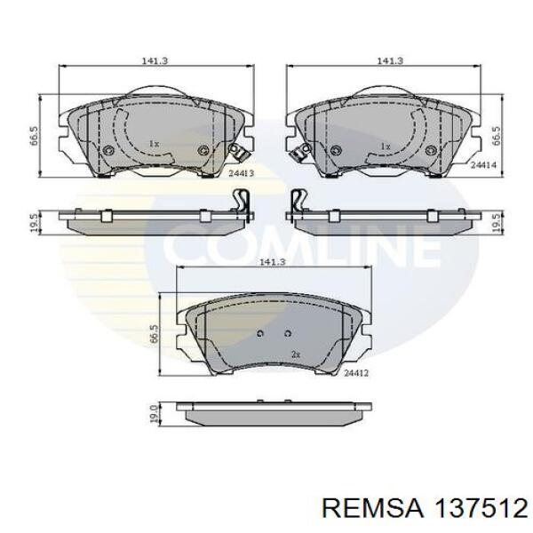 Pastillas freno delanteras Remsa 137512 precio, desde 29,75 EUR