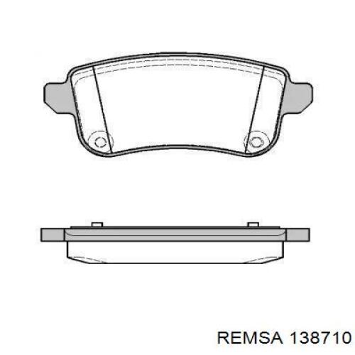 Comprar 138710 Remsa Pastillas de freno traseras