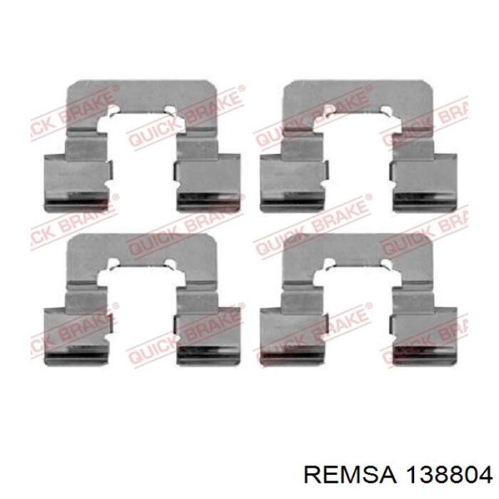Pastillas traseras Remsa 138804