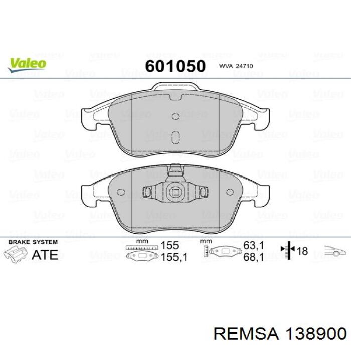 Pastillas freno delanteras Remsa 138900 precio, desde 28,63 EUR