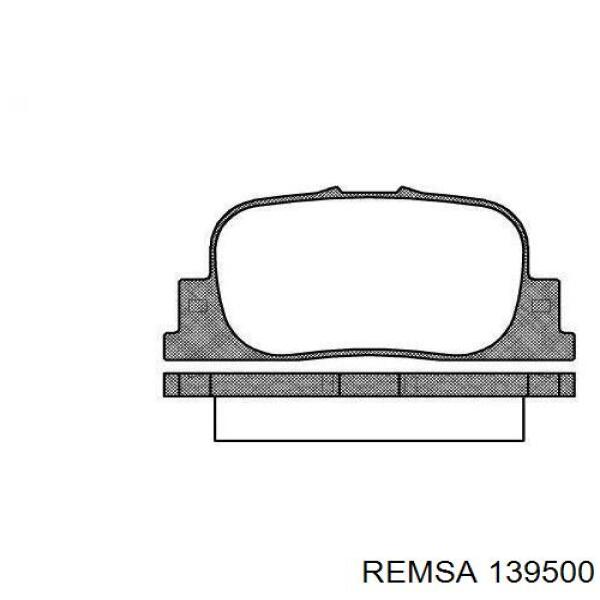 Pastillas traseras Remsa 139500