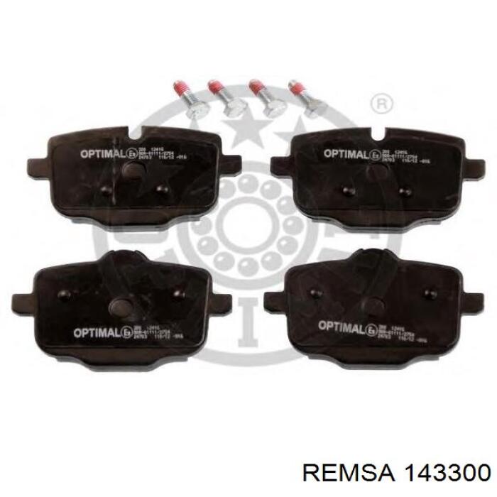 Comprar 143300 Remsa Pastillas de freno traseras