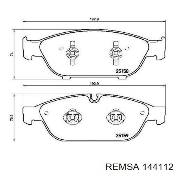 Pastillas freno delanteras Remsa 144112 precio, desde 56,59 EUR