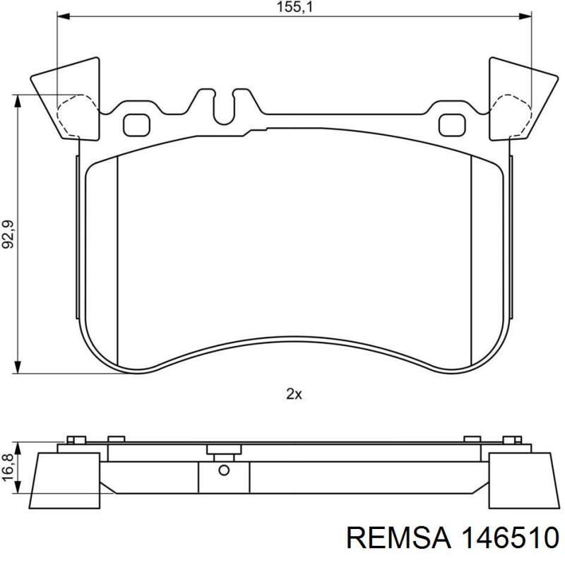 Comprar A0074203120 Mercedes Pastillas delanteras de freno