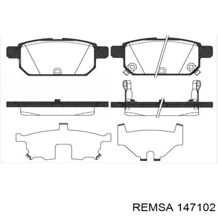 Comprar 147102 Remsa Pastillas de freno traseras