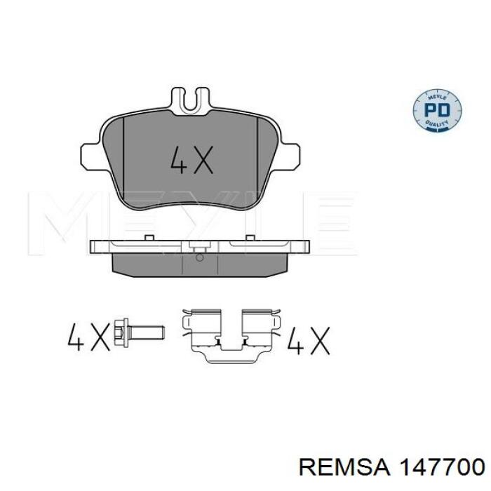 1477.00 Remsa pastillas de freno traseras