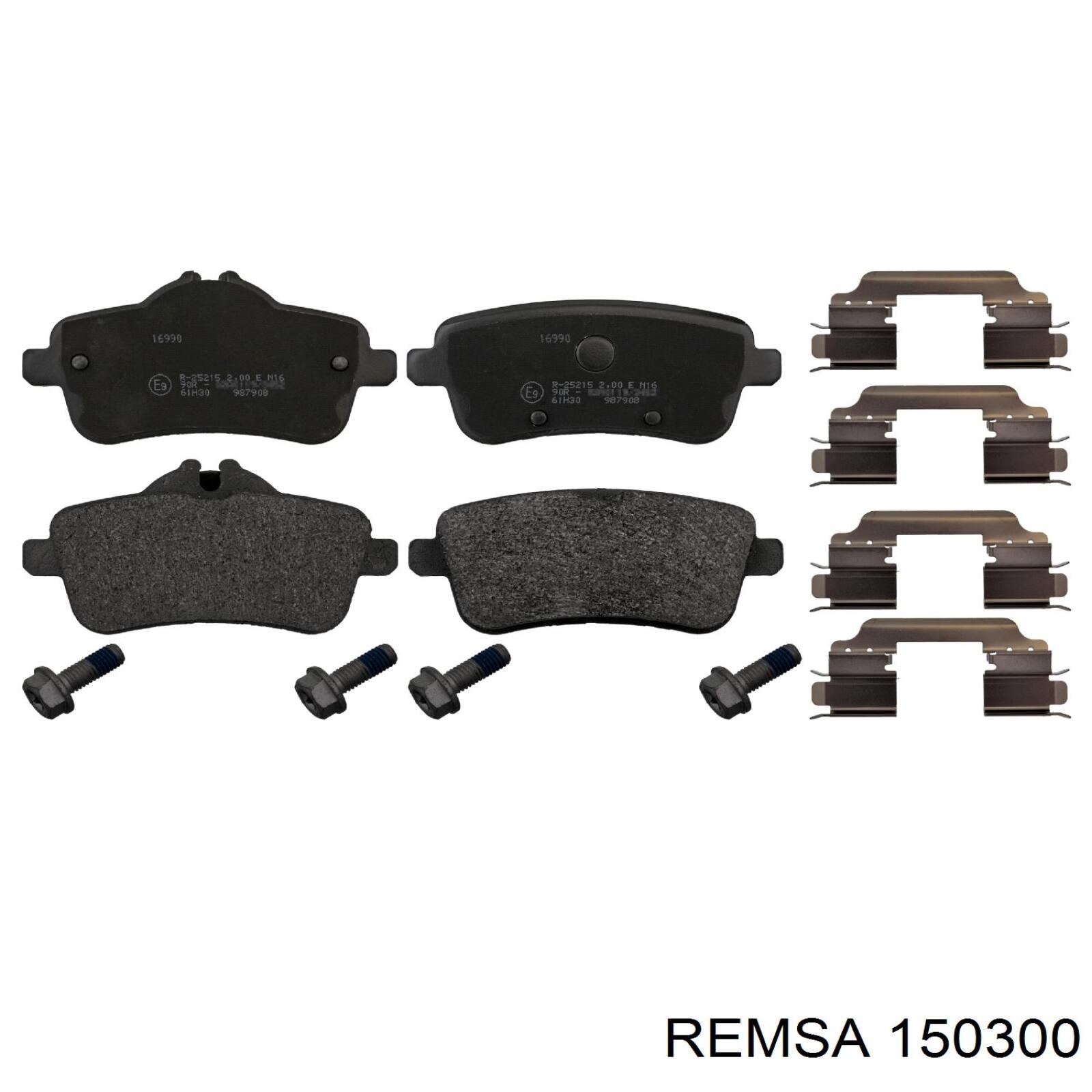Pastillas traseras de freno Remsa 150300 precio, desde 46,31 EUR