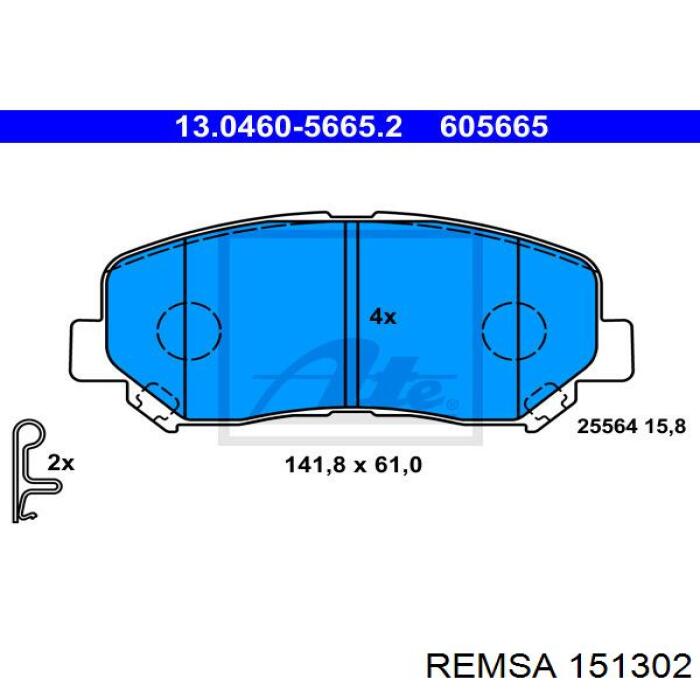 Pastillas freno delanteras Remsa 151302 precio, desde 27,56 EUR
