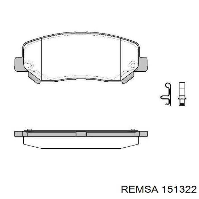 151322 Remsa Pastillas delanteras
