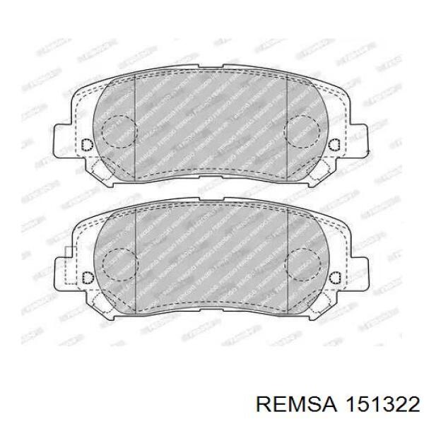 Pastillas freno delanteras Remsa 151322 precio, desde 48,62 EUR