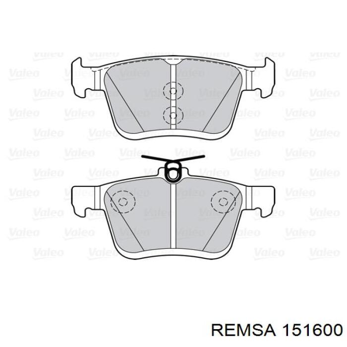 Pastillas traseras de freno Remsa 151600 precio, desde 24,84 EUR