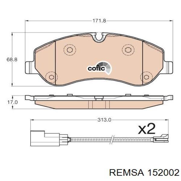 Pastillas freno delanteras Remsa 152002 precio, desde 49,20 EUR