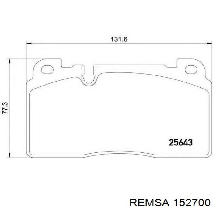 Pastillas freno delanteras Remsa 152700 precio, desde 39,80 EUR