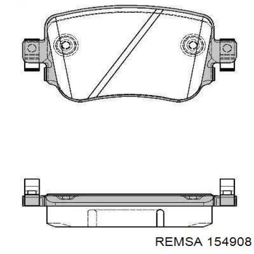 Pastillas traseras de freno Remsa 154908 precio, desde 28,63 EUR