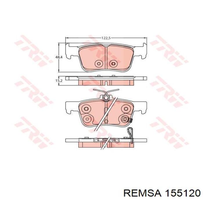 Pastillas de freno traseras 43022TVAA04 Honda