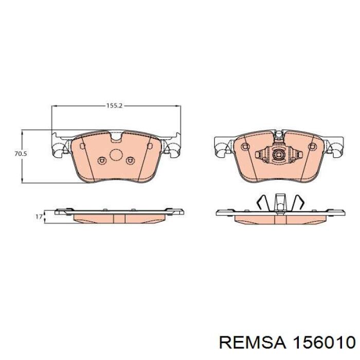 Pastillas freno delanteras Remsa 156010 precio, desde 41,67 EUR