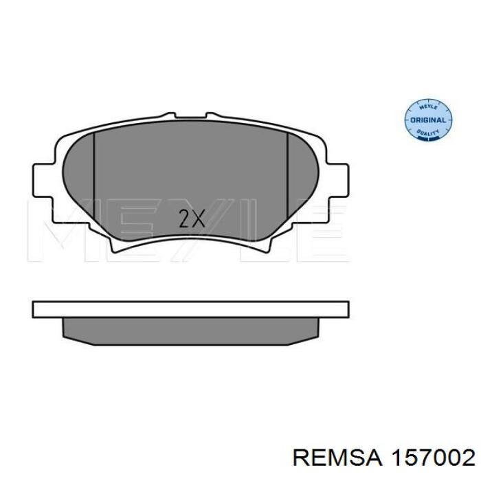 Pastillas de freno traseras 157002 Remsa